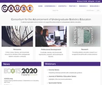 Causeweb.org(Consortium for the Advancement of Undergraduate Statistics Education) Screenshot