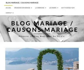 Causonsmariage.com(Blog mariage) Screenshot