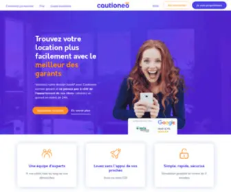 Cautioneo.com(Trouver un garant pour un meilleur dossier locatif) Screenshot