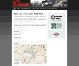 Cautoparts.com(Columbia Auto Parts) Screenshot