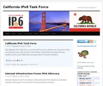 Cav6TF.org(California IPv6 Task Force) Screenshot