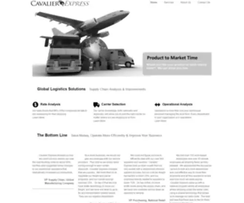 Cavalier-Express.com(Global Logistics & Shipping) Screenshot