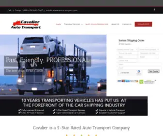 Cavalierautotransport.com(Vehicle Transport Services) Screenshot