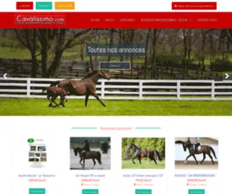 Cavalissimo.com(Chevaux et animaux) Screenshot