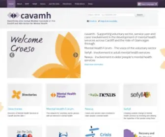 Cavamh.org.uk(Cardiff and The Vale Mental Health Development Project) Screenshot