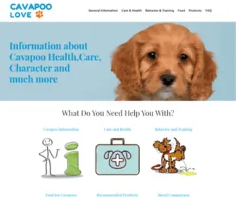 Cavapoolove.com(Information about what) Screenshot