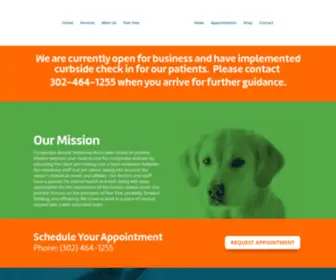 Cavavet.com(Companion Animal Veterinary Associates) Screenshot