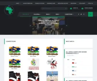 Cavb.org(The continental governing body for the sport of volleyball in Africa) Screenshot