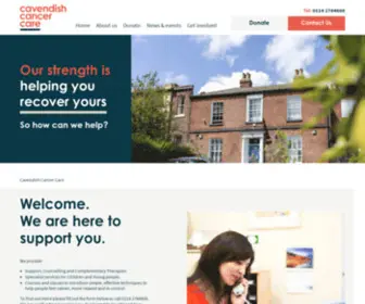 CavCare.org.uk(Cavendish Cancer Care) Screenshot