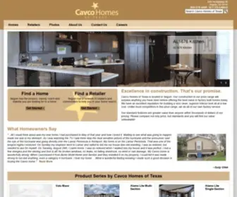 CavCotexas.com(Cavco Homes of Texas) Screenshot