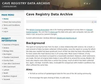 Cave-Registry.org.uk(Cave Registry Data Archive) Screenshot