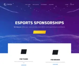 Cavea.io(Sponsorships and audience analytics) Screenshot