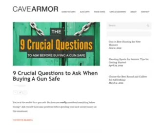 Cavearmor.com(Cave Armor) Screenshot
