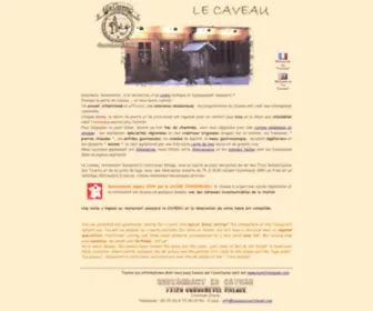 Caveaucourchevel.com(Restaurant Le Caveau) Screenshot