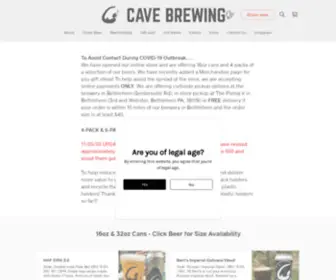 Cavebrewing.com(Cave Brewing Company) Screenshot