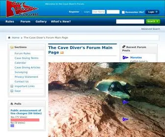 Cavediver.net(Cave Diver's Forum) Screenshot