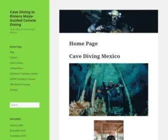 Cavedivingrivieramaya.com(Cave Diving in Riviera Maya) Screenshot