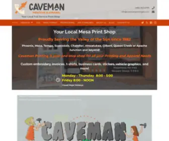 Cavemanprintingaz.com(Local Print Shop in Mesa) Screenshot