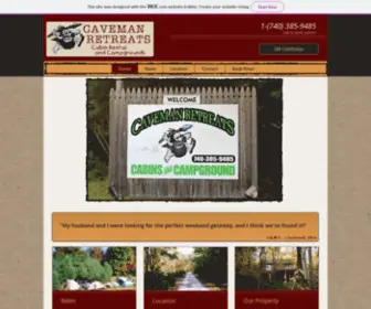 Cavemanretreats.com(Caveman Retreats) Screenshot