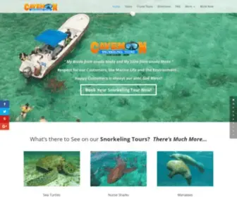 Cavemansnorkelingtours.com(Caveman Snorkeling Tours) Screenshot