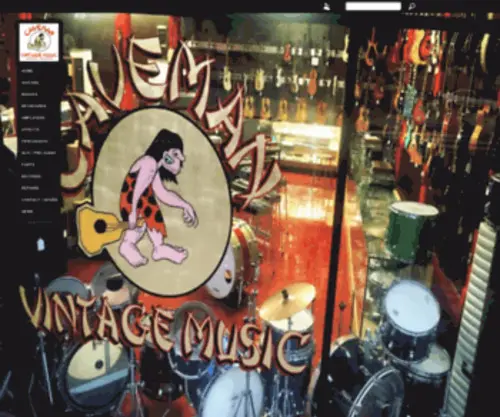 Cavemanvintage.com(Caveman Vintage Music) Screenshot