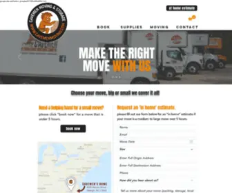 Cavemenmoving.com(The Best Moving Company and Storage in Raleigh) Screenshot