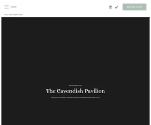 Cavendishpavilion.co.uk(The Cavendish Pavilion) Screenshot