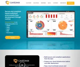 Caveonix.com(Cyber Risk and Compliance Management) Screenshot