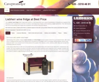Cavepromotor.co.uk(Cheapest Liebherr Wine Fridges) Screenshot