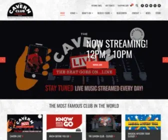 Cavernclub.com(The Cavern Club nightclub birth place of the Beatles) Screenshot