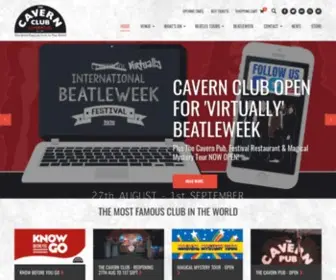 Cavernclub.org(The Cavern Club nightclub birth place of the Beatles) Screenshot