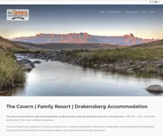 Cavern.co.za(The Cavern offer Drakensberg accommodation with views of the surrounding valleys. The Forest Spa) Screenshot