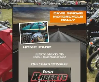 Cavespringmotorcyclerally.com(Cave spring motorcycle rally) Screenshot