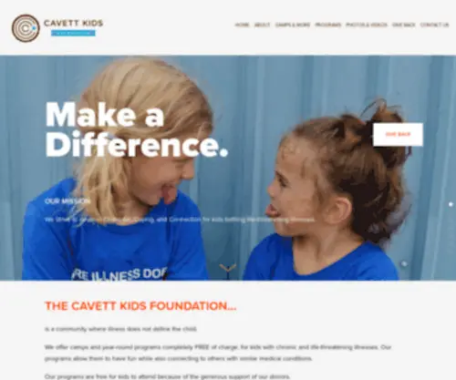 Cavettkids.org(Cavett Kids) Screenshot