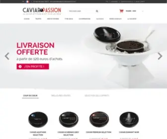 Caviarpassion.com(Le Caviar au Meilleur Prix) Screenshot
