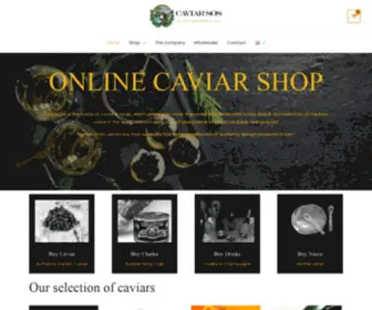 Caviarsos.com(Comprar caviar online) Screenshot