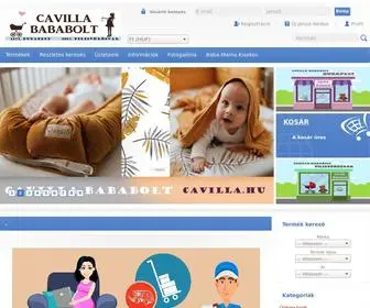 Cavillababa.hu(Cavilla Bababolt) Screenshot