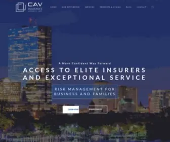 Cavinsurance.com(Insurance Agency in Wellesley MA) Screenshot