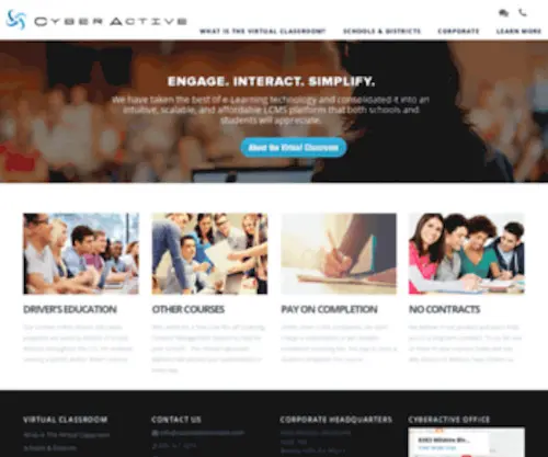 Cavirtualclassroom.com(CyberActive) Screenshot