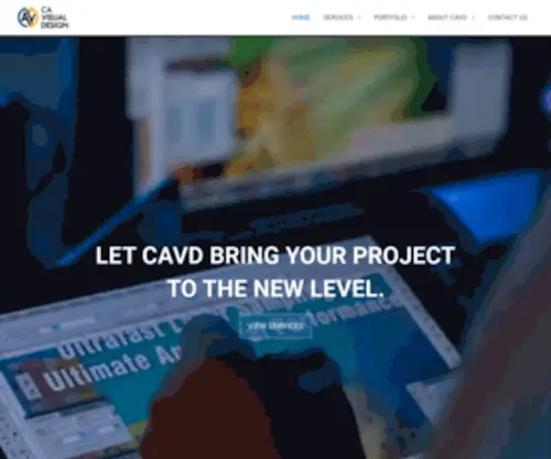 Cavisualdesign.com(Creative Professional and Experience in Visual Art Communication. CA Visual Design) Screenshot