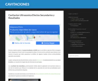 Cavitaciones.com(Cavitaciones) Screenshot