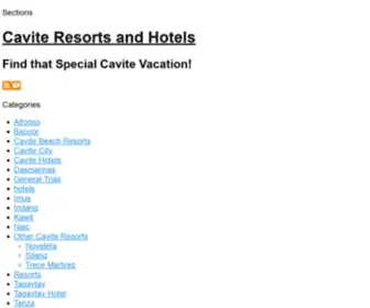 Caviteresortsandhotels.com(Caviteresortsandhotels) Screenshot