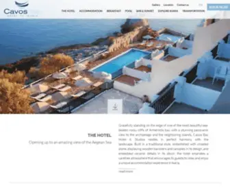 Cavosbay.com.gr(Cavos Bay Hotel & Studios) Screenshot