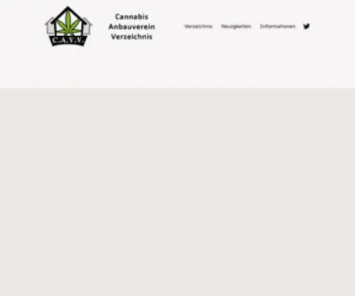 Cavv.de(Cannabis Anbauverein Verzeichnis) Screenshot