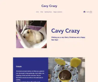 Cavycrazy.com(Guinea Pig Beds) Screenshot