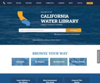 Cawaterlibrary.net(California Water Library) Screenshot