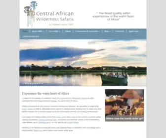 Cawsmw.com(Central African Wilderness Safaris) Screenshot