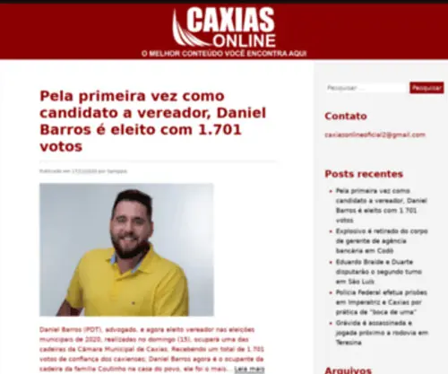 Caxiasonline.com(Caxias Online) Screenshot