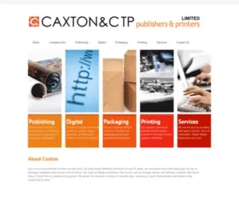 Caxton.co.za(Caxton and CTP Publishers and Printers Limited) Screenshot