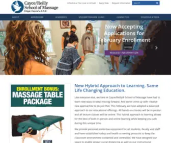 Caycereilly.edu(Cayce/Reilly School of Massage) Screenshot